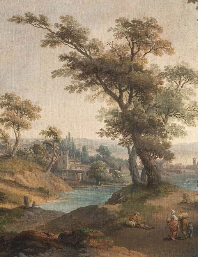 Vincenzo Martinelli-Paesaggio - dettaglio  